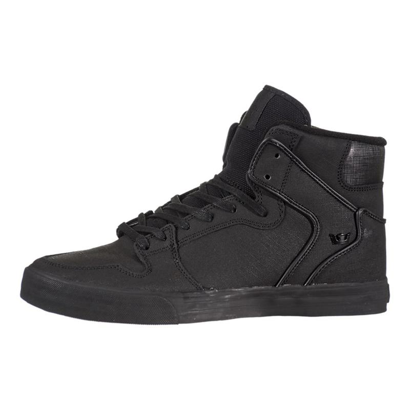 Buty Supra VAIDER - Sneakersy Wysokie Męskie - Czarne (AMNI-05817)